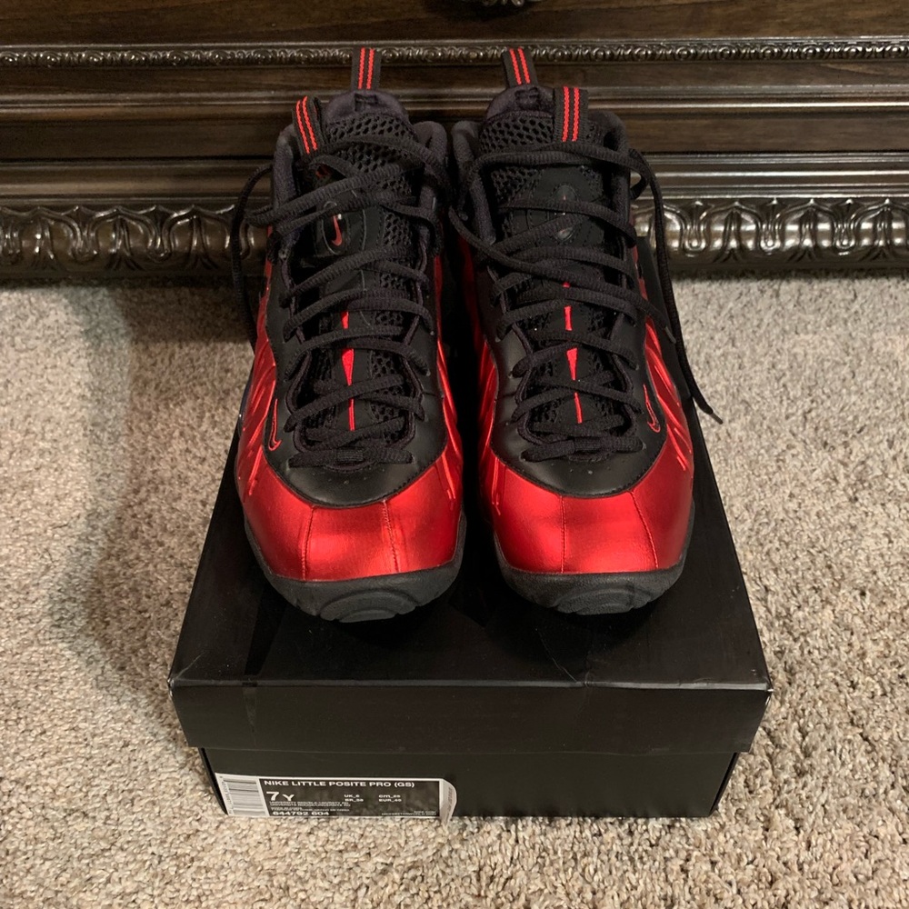 Nike Little Posite Pro GS 'University Red’